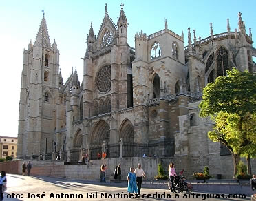 La catedral de León desde el sureste